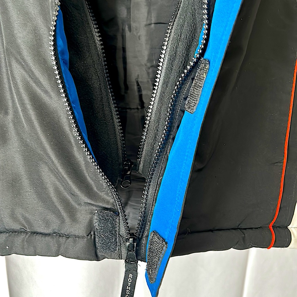 Rothschild Extra Warm Insulated Double Layer Hooded Zippered Jacket Boy Size 8 - Picture 3 of 4